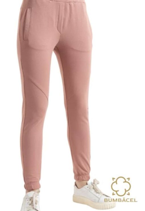 Pantaloni cu manseta elastica si buzunare-FEMEI/IMBRACAMINTE/Pantaloni si colanti-IMBRACAMINTE/Pantaloni si colanti