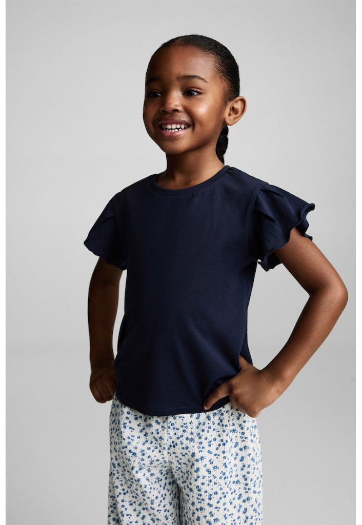 Pantaloni cu model floral-FETE/IMBRACAMINTE/Blugi-IMBRACAMINTE/Blugi