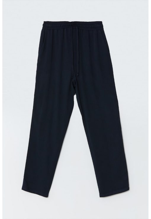 Pantaloni cu snur de ajustare in talie-FEMEI/IMBRACAMINTE/Pantaloni si colanti-IMBRACAMINTE/Pantaloni si colanti