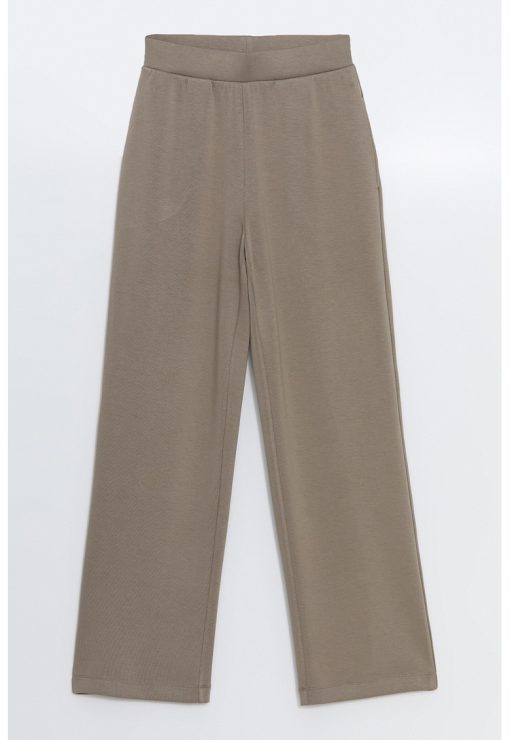 Pantaloni cu talie inalta si croiala dreapta-FEMEI/IMBRACAMINTE/Pantaloni si colanti-IMBRACAMINTE/Pantaloni si colanti