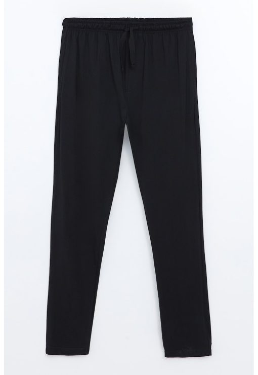 Pantaloni de pijama cu snur de ajustare-BARBATI/IMBRACAMINTE/Pijamale si halate de baie-IMBRACAMINTE/Pijamale si halate de baie