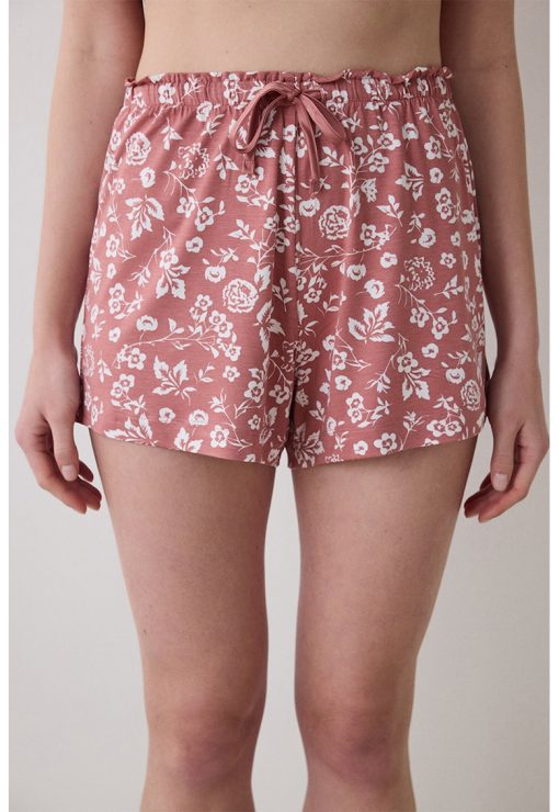 Pantaloni de pijama scurti cu imprimeu-FEMEI/IMBRACAMINTE/Pijamale si halate de baie-IMBRACAMINTE/Pijamale si halate de baie