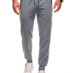 Pantaloni de trening cu buzunare cu fermoar-BARBATI/IMBRACAMINTE/Pantaloni si colanti-IMBRACAMINTE/Pantaloni si colanti