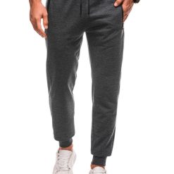 Pantaloni de trening cu buzunare cu fermoar-BARBATI/IMBRACAMINTE/Pantaloni si colanti-IMBRACAMINTE/Pantaloni si colanti