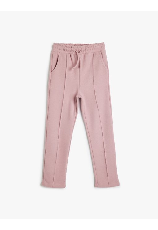 Pantaloni de trening cu snur de ajustare in talie-FETE/IMBRACAMINTE/Blugi-IMBRACAMINTE/Blugi