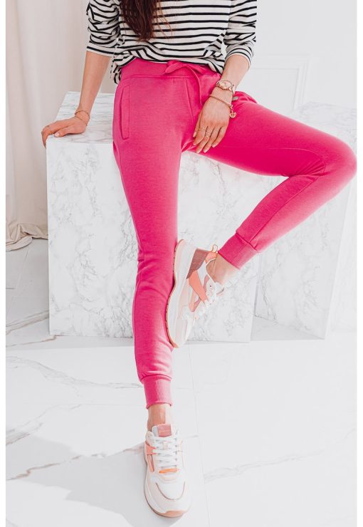 Pantaloni de trening din amestec de bumbac-FEMEI/IMBRACAMINTE/Pantaloni si colanti-IMBRACAMINTE/Pantaloni si colanti