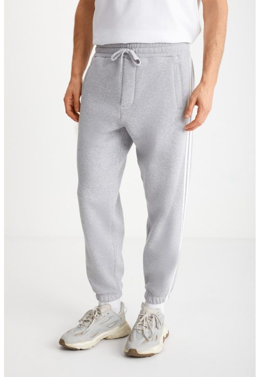 Pantaloni de trening din bumbac cu benzi laterale contrastante-BARBATI/IMBRACAMINTE/Pantaloni si colanti-IMBRACAMINTE/Pantaloni si colanti
