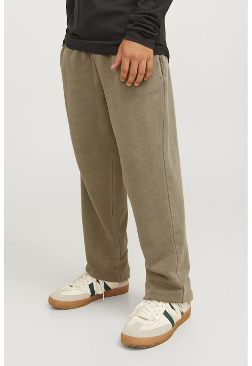 Pantaloni de trening din bumbac cu snururi-BAIETI/IMBRACAMINTE/Blugi-IMBRACAMINTE/Blugi