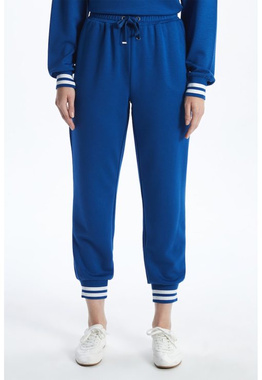 Pantaloni de trening drepti cu snur-FEMEI/IMBRACAMINTE/Pantaloni si colanti-IMBRACAMINTE/Pantaloni si colanti