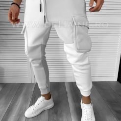 Pantaloni de trening gri conici K199 O4-2.2-Pantaloni > Pantaloni de trening