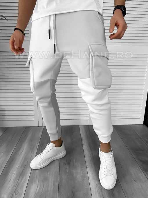 Pantaloni de trening gri conici K199 O4-2.2-Pantaloni > Pantaloni de trening