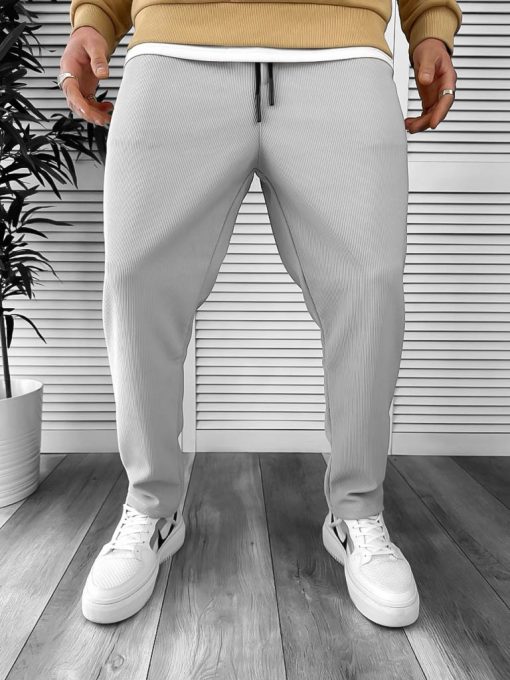 Pantaloni de trening gri deshis 13013 D9-5-Pantaloni > Pantaloni de trening
