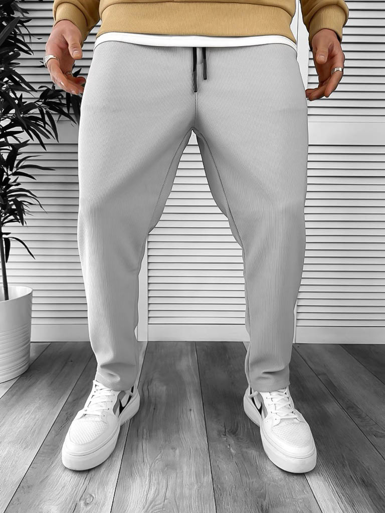 Pantaloni de trening gri deshis 13013 D9-5-Pantaloni > Pantaloni de trening