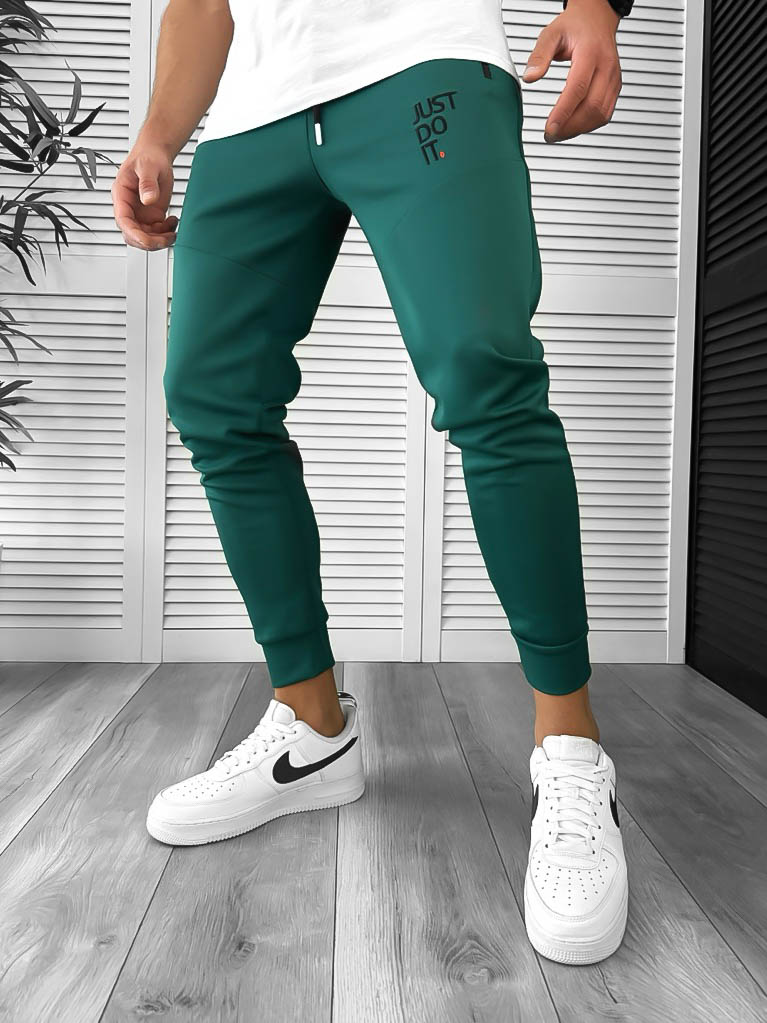 Pantaloni de trening verzi 12616 D2-1.1-Pantaloni > Pantaloni de trening