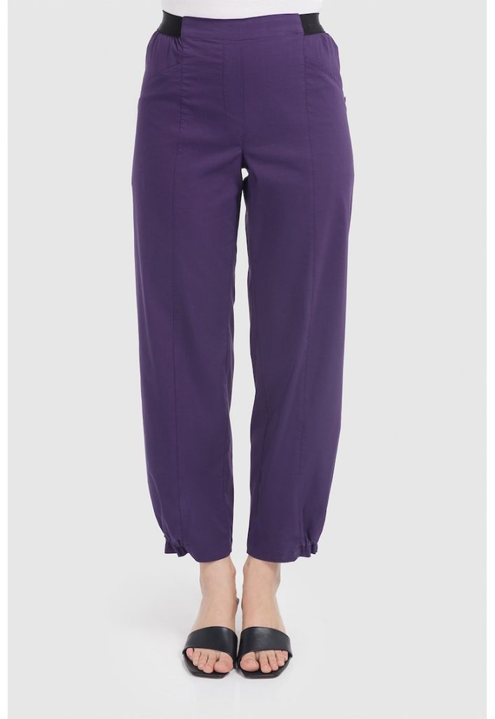 Pantaloni din amestec de bumbac cu talie inalta-FEMEI/IMBRACAMINTE/Pantaloni si colanti-IMBRACAMINTE/Pantaloni si colanti