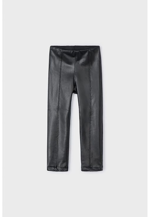 Pantaloni din amestec de piele ecologica-FETE/IMBRACAMINTE/Blugi-IMBRACAMINTE/Blugi