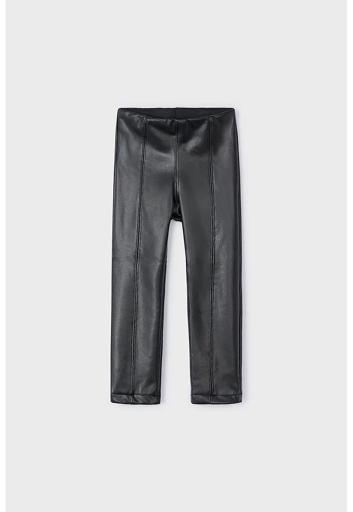 Pantaloni din amestec de piele ecologica-FETE/IMBRACAMINTE/Blugi-IMBRACAMINTE/Blugi