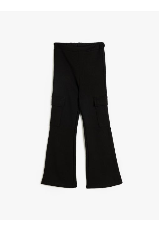 Pantaloni evazati cu model uni-FETE/IMBRACAMINTE/Blugi-IMBRACAMINTE/Blugi