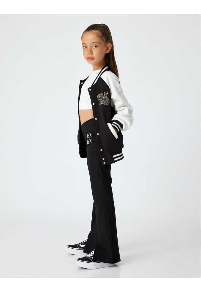 Pantaloni evazati cu slituri frontale-FETE/IMBRACAMINTE/Blugi-IMBRACAMINTE/Blugi