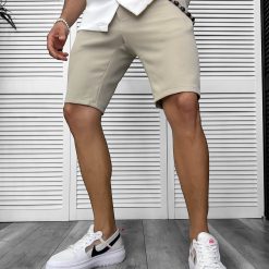 Pantaloni scurti casual bej 13058 O4-3.2-Pantaloni > Pantaloni scurti