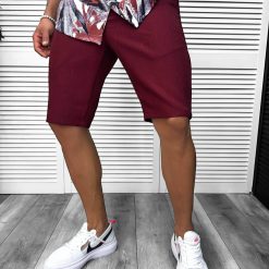 Pantaloni scurti casual  grena 13057 D3-2.2-Pantaloni > Pantaloni scurti