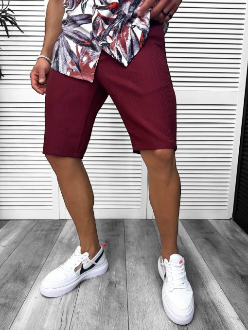 Pantaloni scurti casual  grena 13057 D3-2.2-Pantaloni > Pantaloni scurti