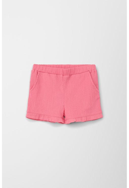 Pantaloni scurti cu banda elastica in talie-FETE/IMBRACAMINTE/Sorturi-IMBRACAMINTE/Sorturi