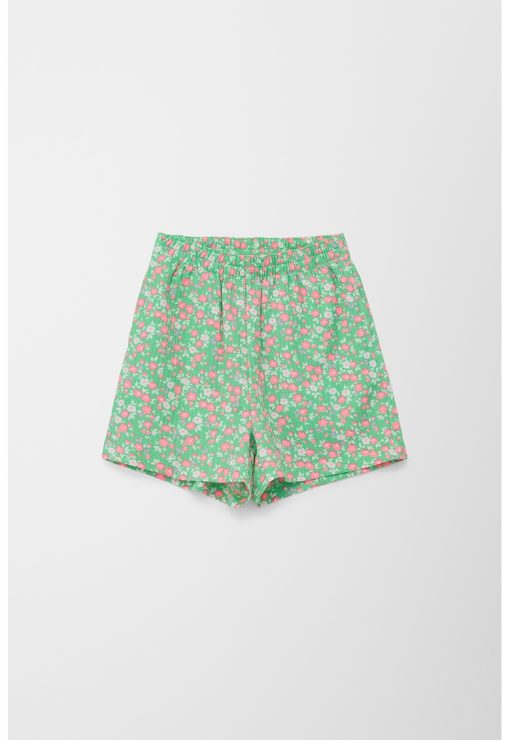 Pantaloni scurti cu banda elastica in talie-FETE/IMBRACAMINTE/Sorturi-IMBRACAMINTE/Sorturi