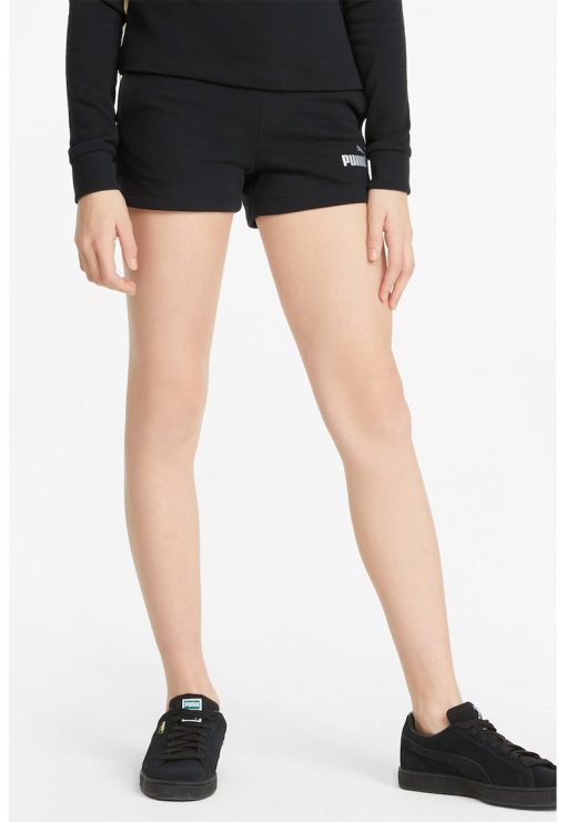 Pantaloni scurti cu imprimeu logo-FETE/IMBRACAMINTE/Sorturi-IMBRACAMINTE/Sorturi