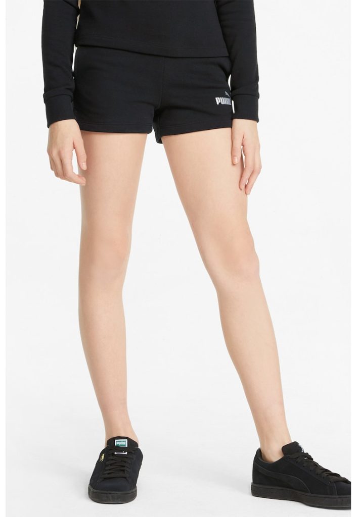 Pantaloni scurti cu imprimeu logo-FETE/IMBRACAMINTE/Sorturi-IMBRACAMINTE/Sorturi