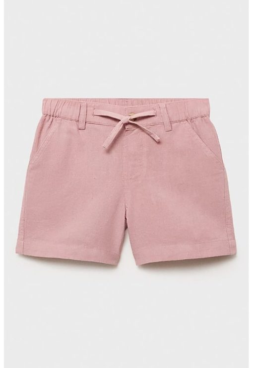 Pantaloni scurti cu model uni si buzunare laterale-BAIETI/IMBRACAMINTE/Sorturi-IMBRACAMINTE/Sorturi