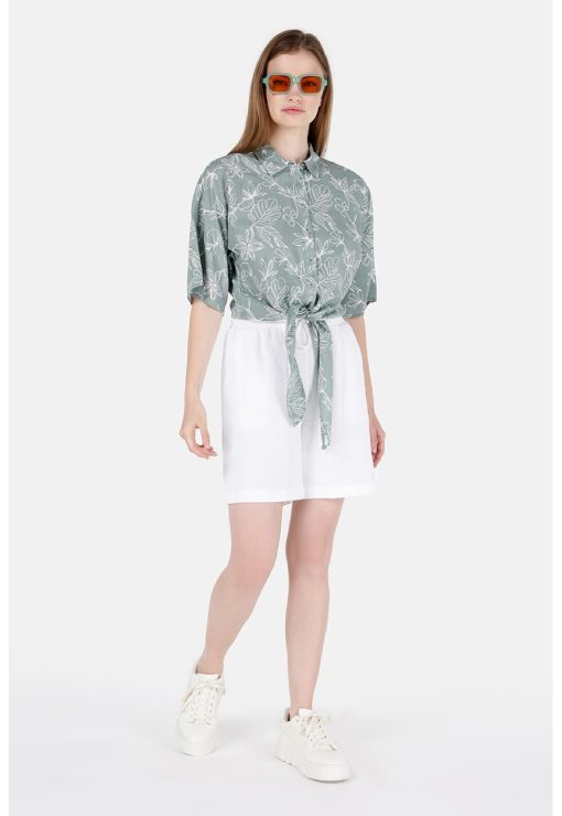 Pantaloni scurti cu talie ajustabila-FEMEI/IMBRACAMINTE/Pantaloni si colanti-IMBRACAMINTE/Pantaloni si colanti