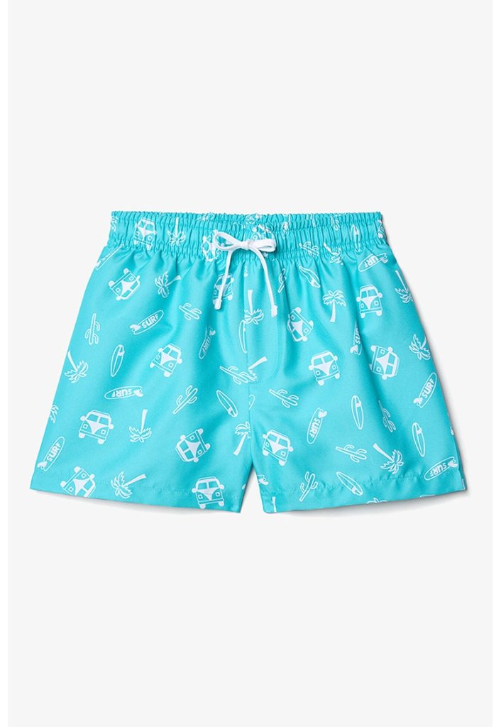 Pantaloni scurti de baie cu imprimeu-FETE/IMBRACAMINTE/Costume de baie-IMBRACAMINTE/Costume de baie