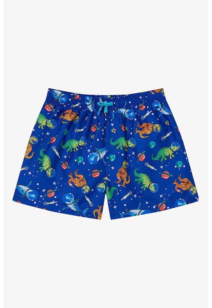 Pantaloni scurti de baie cu imprimeu-BAIETI/IMBRACAMINTE/Costume de baie-IMBRACAMINTE/Costume de baie