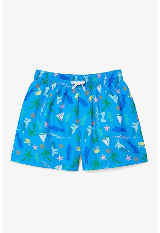 Pantaloni scurti de baie cu talie inalta-BAIETI/IMBRACAMINTE/Costume de baie-IMBRACAMINTE/Costume de baie