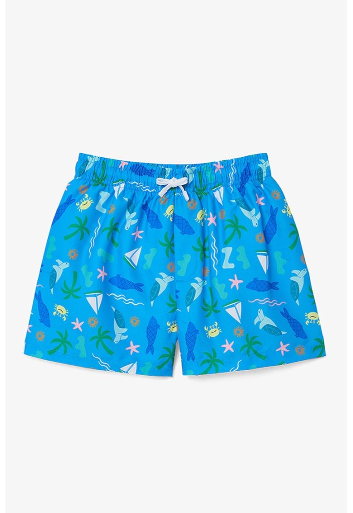 Pantaloni scurti de baie cu talie inalta-BAIETI/IMBRACAMINTE/Costume de baie-IMBRACAMINTE/Costume de baie