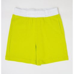 Pantaloni scurti de bumbac cu banda elastica contrastanta in talie-BAIETI/IMBRACAMINTE/Sorturi-IMBRACAMINTE/Sorturi