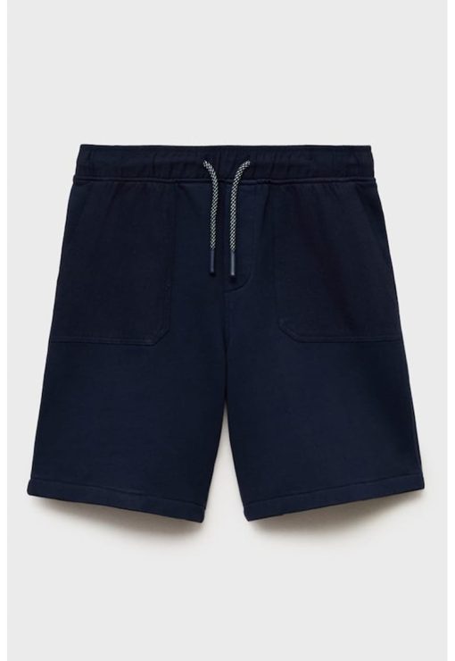 Pantaloni scurti de bumbac cu snur-BAIETI/IMBRACAMINTE/Sorturi-IMBRACAMINTE/Sorturi