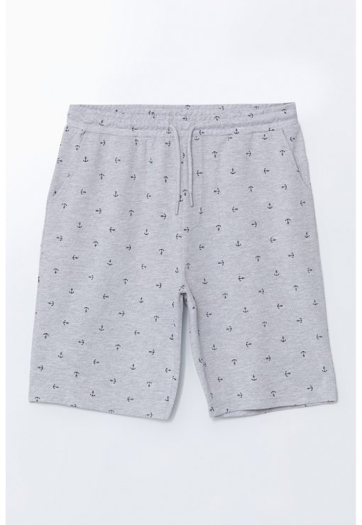 Pantaloni scurti de pijama cu model grafic-BARBATI/IMBRACAMINTE/Pijamale si halate de baie-IMBRACAMINTE/Pijamale si halate de baie