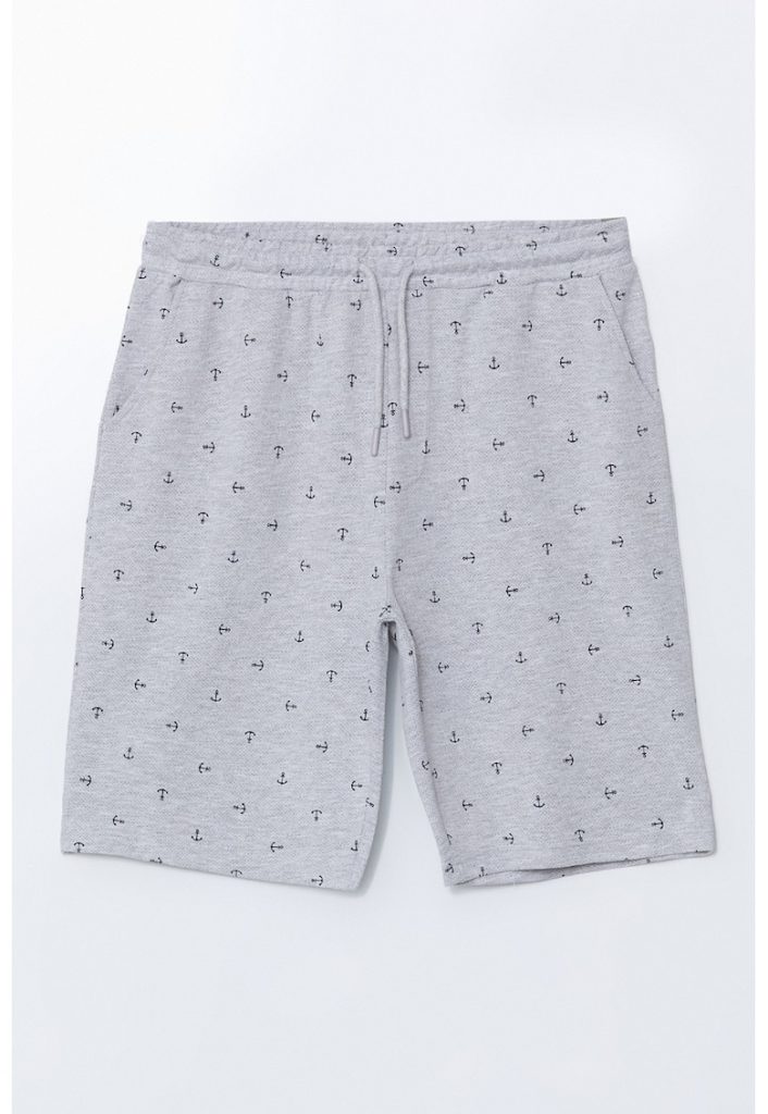 Pantaloni scurti de pijama cu model grafic-BARBATI/IMBRACAMINTE/Pijamale si halate de baie-IMBRACAMINTE/Pijamale si halate de baie