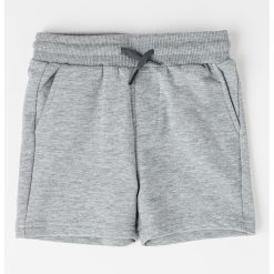 Pantaloni scurti din amestec de bumbac cu snururi-BAIETI/IMBRACAMINTE/Sorturi-IMBRACAMINTE/Sorturi
