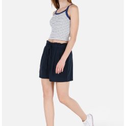 Pantaloni scurti din amestec de in-FEMEI/IMBRACAMINTE/Pantaloni si colanti-IMBRACAMINTE/Pantaloni si colanti