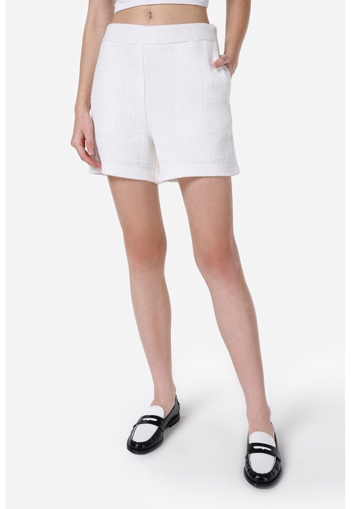 Pantaloni scurti slim fit din tuid-FEMEI/IMBRACAMINTE/Pantaloni si colanti-IMBRACAMINTE/Pantaloni si colanti