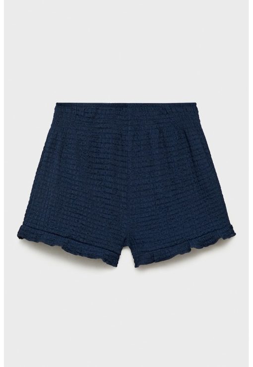 Pantaloni scurti texturati cu talie inalta-FETE/IMBRACAMINTE/Sorturi-IMBRACAMINTE/Sorturi