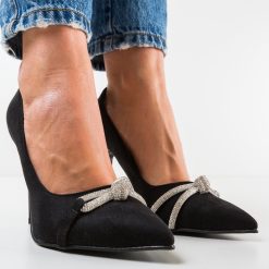 Pantofi Airline Negri-Pantofi cu toc-Pantofi cu toc