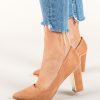 Pantofi Peonix Roz-Pantofi cu toc-Pantofi cu toc gros