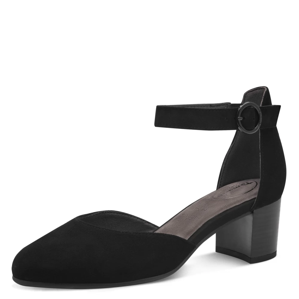 Pantofi Tamaris Comfort 8-84402-42 019 negru-velur-Pantofi-Pantofi
