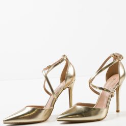 Pantofi cu toc Arpat Aurii 5