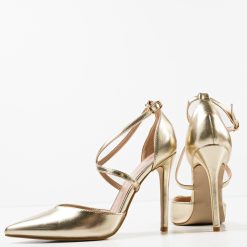 Pantofi cu toc Arpat Aurii 6