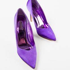 Pantofi cu toc Blada Mov 4
